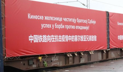 TAČNO U 11 SATI! Voz sa 300 tona medicinske opreme iz Kine stigao u Beograd! (FOTO)