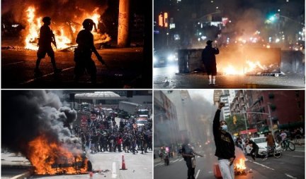 (VIDEO/FOTO) GORI AMERIKA! Sukobi u Njujorku, Čikagu, Los Anđelesu: ZAPALJENI AUTOMOBILI, GUMENI MECI, HAPŠENJA, POLICIJSKI ČAS!