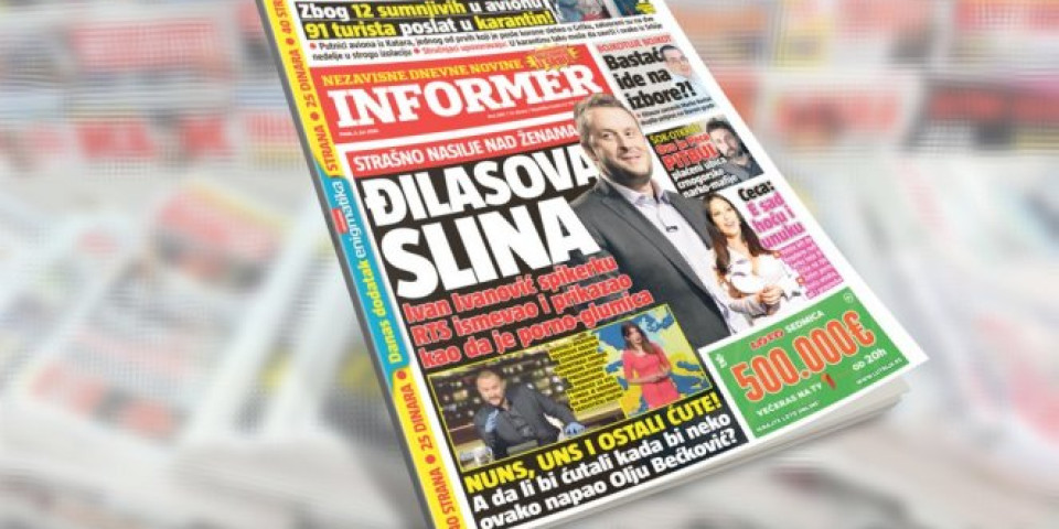 SAMO U DANAŠNJEM INFORMERU! Strašno nasilje nad ženama: ĐILASOVA SLINA! Ivan Ivanović spikerku RTS bednom montažom pokušao da prikaže kao glumicu u filmovima za odrasle!