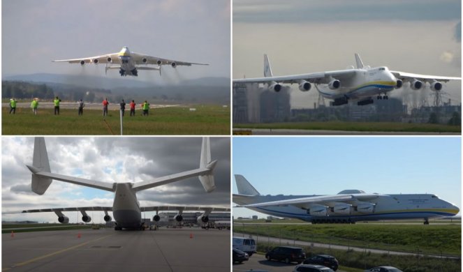 DRHTE I NEBO I ZEMLJA KAD GRDOSIJA ANTONOV POLEĆE! Na Aljasci zabeležen jedinstven snimak najtežeg aviona na svetu! (VIDEO)