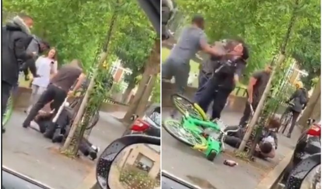 STRAŠNA SCENA U LONDONU! Brutalno pretukli policajce, prolaznici prilazili da snime selfi! (VIDEO)