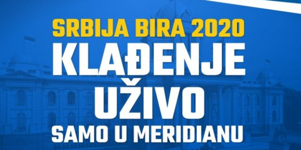 Klađenje uživo na izlaznost – Srbija bira 2020! Samo u Meridian kladionicama!
