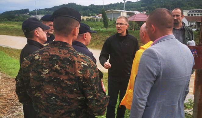 STEFANOVIĆ U OSEČINI: Očekujemo da će u naredna 24 sata opasnost biti iza nas!