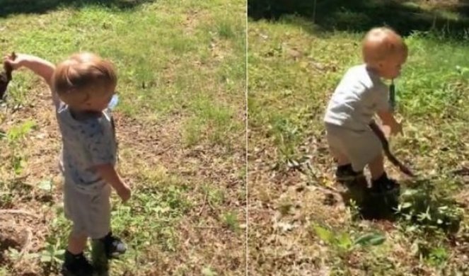 Dečak se igrao u dvorištu, pa ocu doneo "poklon": Čovek se zaledio kada je video šta dete drži
