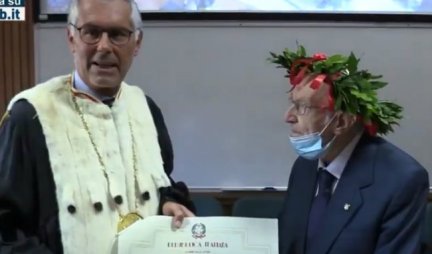 ZAVRŠIO FAKULTET U 97. GODINI! Penzioner postao najstariji diplomac u Italiji! (VIDEO)