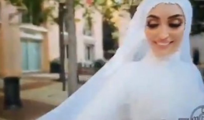 (VIDEO) OVAJ SNIMAK IZ BEJRUTA ZAPREPASTIO JE SVET! Nasmejana mlada nakon venčanja slika se na ulici, a onda...