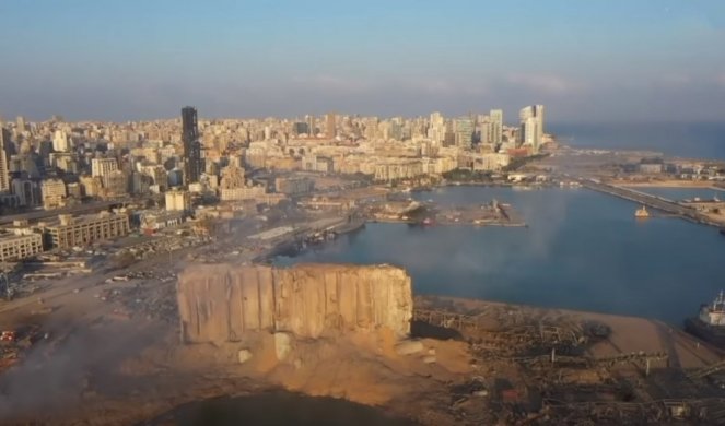 (VIDEO) APOKALIPTIČNE SCENE! Pogledajte kako izgleda Bejrut nakon stravične eksplozije - OBJAVLJENI SNIMCI IZ DRONA OSTAVLJAJU BEZ REČI