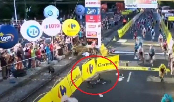 (VIDEO) OVO JE ZA ZATVOR! Nije dao rivalu da ga pretekne, posle strašnog sudara, biciklista završio u komi!