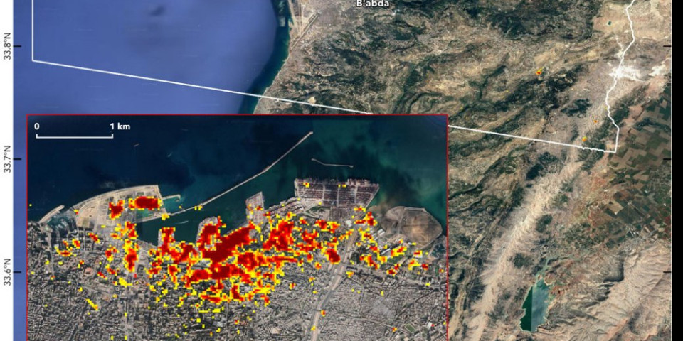 (UZNEMIRUJUĆI VIDEO) SPEKTAKULARAN 4K SNIMAK RAZARANJA BEJRUTA! NASA objavila mapu uništene prestonice Libana!