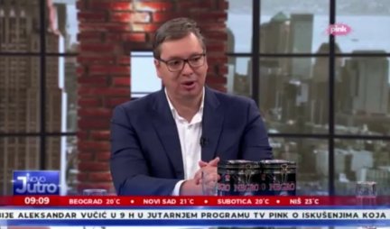 VUČIĆ SUTRA NA TV PINK! Predsednik Srbije UŽIVO u Jutarnjem programu!