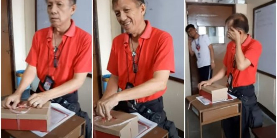 MISLIO JE DA GA UČENICI PRANKUJU! Nastavniku poklonili kutiju, a kada je video šta je unutra, POTPUNO SE SLOMIO! (VIDEO)