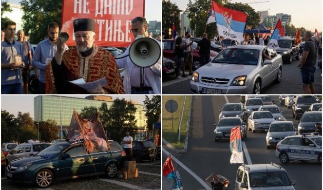 PODRŠKA BRAĆI! Krenula auto-litija iz Srbije ka Crnoj Gori, KOLONA DUGAČKA 5 KILOMETARA  (FOTO)