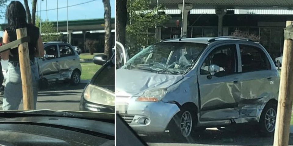 (FOTO) UDES NA PARKINGU ISPRED ŠOPING MOLA U BEOGRADU! Sudarili se "audi" i "ševrolet spark"!