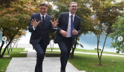 (FOTO) VUČIĆ PRISUSTVUJE RUČKU KOJI JE ORGANIZOVAO predsednik Slovenije Borut Pahor