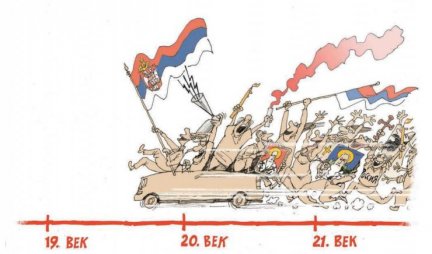SRAMOTA! Najnovija karikatura NIN-a predstavlja Srbe u Crnoj Gori kao divljake koji vraćaju zemlju u Srednji vek! (FOTO)