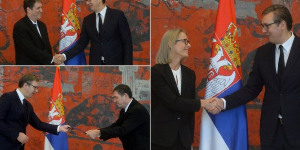 (FOTO) Vučić primio akreditive ambasadora Izraela, Danske i Angole