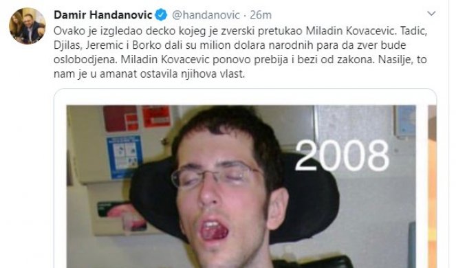 NASILJE JE AMANET BIVŠE VLASTI! Handanović bez dlake na jeziku o bekstvu Kovačevića!