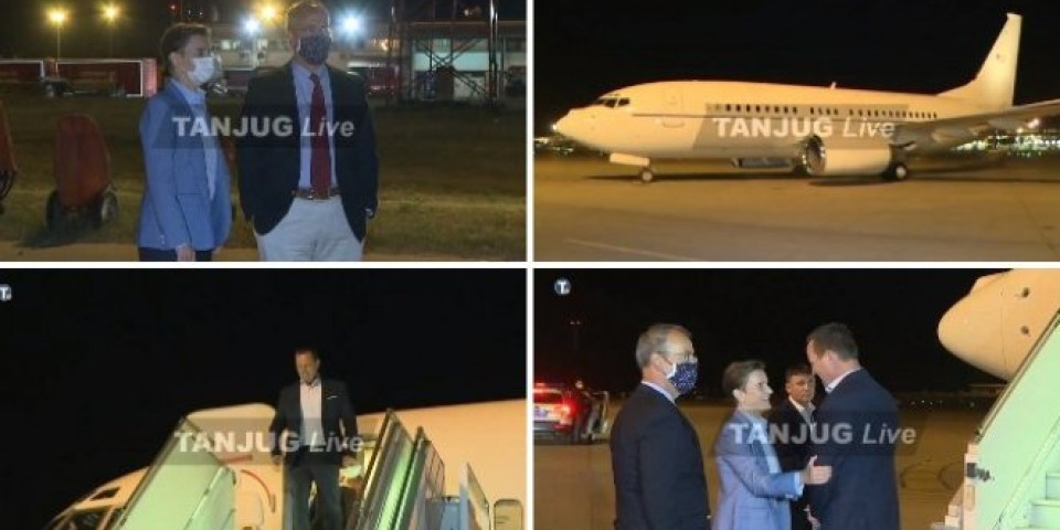 GRENEL SA DELEGACIJOM DFC STIGAO U BEOGRAD! Na aerodromu ih dočekali premijerka Brnabić i ambasador Godfri! (VIDEO)