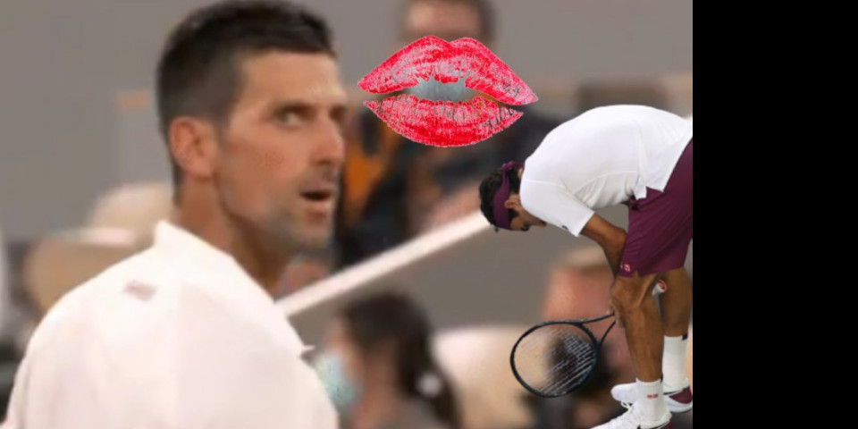 (VIDEO) RODŽER ĆE POBESNETI! Provocirao Novaka, a on mu POSLAO poljubac! Kamera sve snimila!