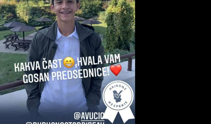 (FOTO/VIDEO) KAKVA ČAST, HVALA VAM PREDSEDNIČE! Predstavnik Srbije na dečjoj Evroviziji oduševljen potezom Aleksandra Vučića!