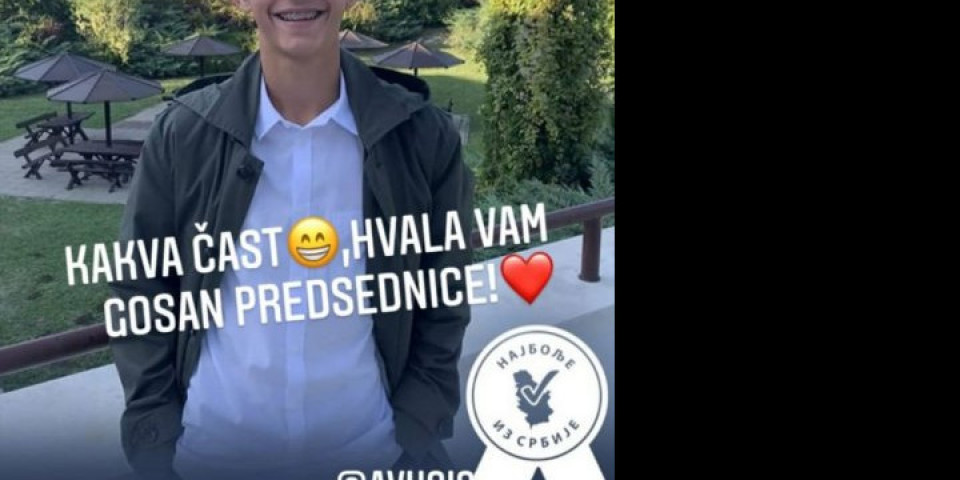 (FOTO/VIDEO) KAKVA ČAST, HVALA VAM PREDSEDNIČE! Predstavnik Srbije na dečjoj Evroviziji oduševljen potezom Aleksandra Vučića!