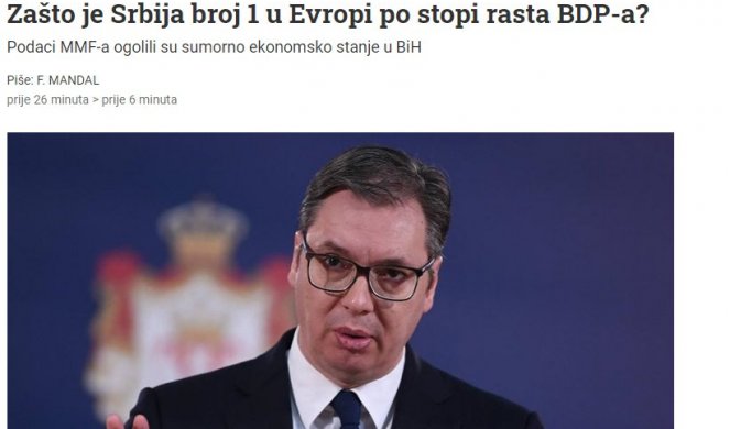 DA LI NEKO U SRBIJI IMA ČAROBNI ŠTAPIĆ?! NE, ALI SRBI IMAJU VUČIĆA! Bosanski portal nahvalio napredak naše zemlje!