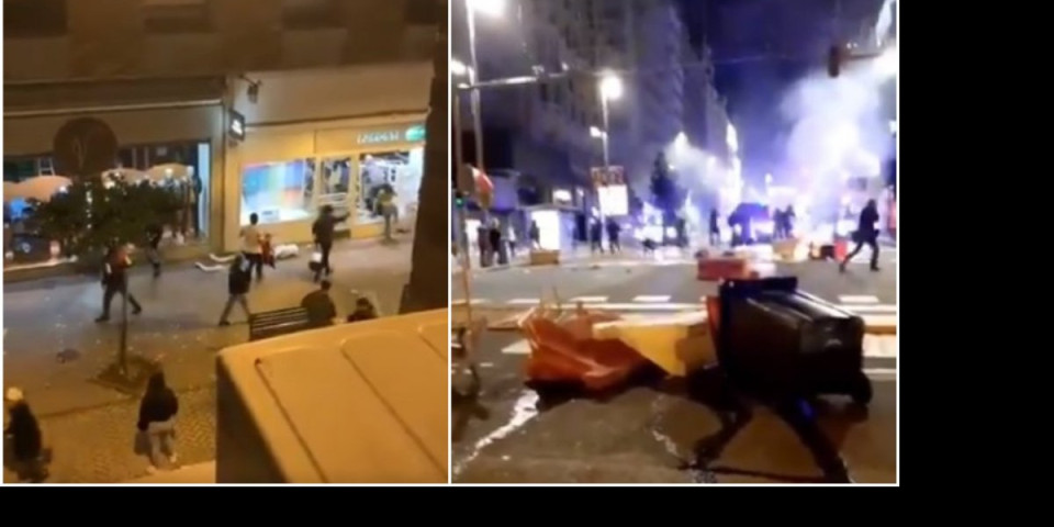 UŽAS NA ULICAMA ŠPANIJE! Zbog restriktivnih mera protesti, pljačke i brutalni sukobi sa policijom! (VIDEO)