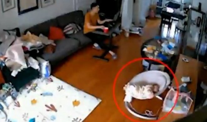 (VIDEO) Zbog ovog snimka bebe i oca SVIMA JE NA TRENUTAK ZASTAO DAH