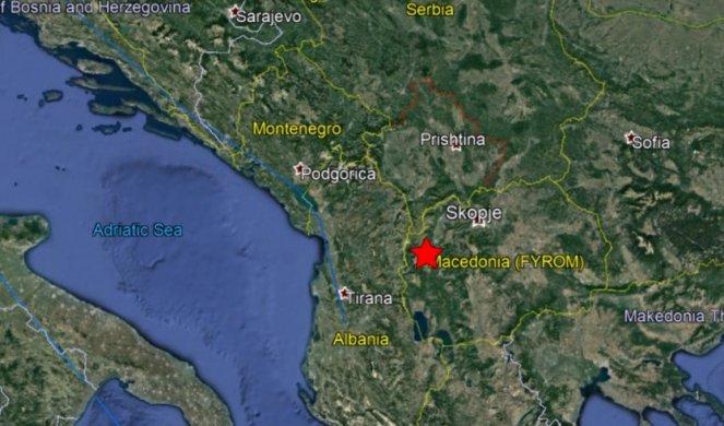 JAK ZEMLJOTRES POGODIO MAKEDONIJU! Epicentar 20 kilometara od Gostivara, potres se osetio i u Albaniji!
