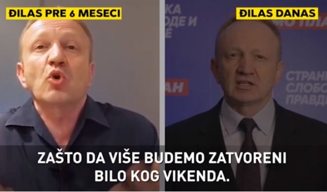 (VIDEO) ĐILAS LICEMER I POLITIČKI LEŠINAR! BRIGA NJEGA ZA KORONU I ZA LJUDE! Vreba priliku da ugrabi POLITIČKI POEN, a ovo je dokaz za to!