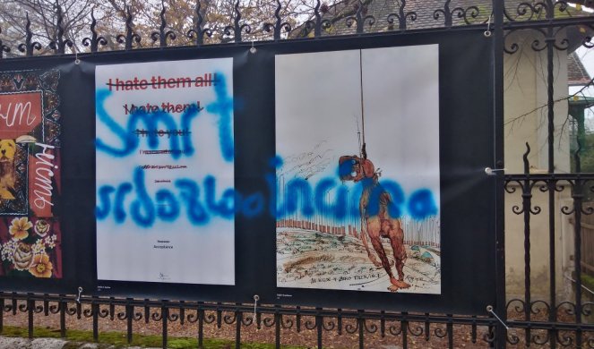 SKANDAL U CENTRU ZAGREBA! Ustaškim porukama uništili izložbu plakata O TOLERANCIJI! (FOTO)