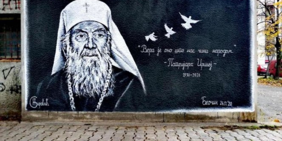 "Vera je ono što nas čini narodom": Murali patrijarhu Irineju širom Vojvodine