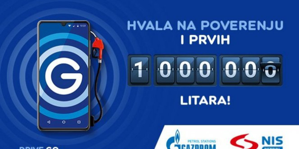 Milion litara goriva uz Drive.Go mobilnu aplikaciju NIS-a