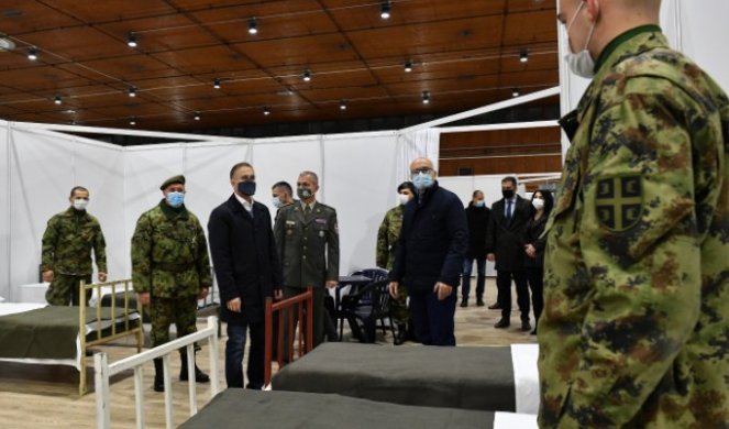 Ministar Stefanović obišao završne pripreme privremene kovid bolnice na Novosadskom sajmu