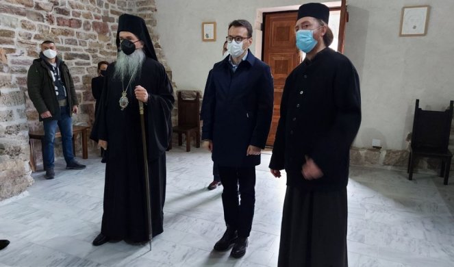 PETKOVIĆ POSETIO MANASTIR BANJSKA! Sa vladikom Teodosijem o novim ulaganjima u crkve na Kosovu i Metohiji