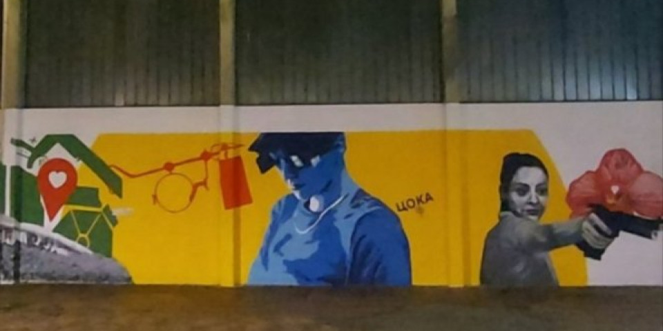 (VIDEO/FOTO) TUGA NE PROLAZI! Bor nije zaboravio Bobanu, osvanuo veliki mural!