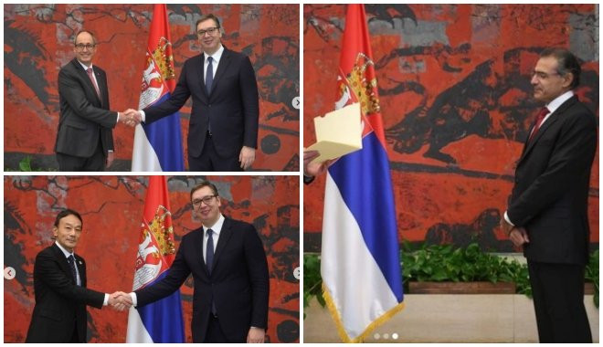 PREDSEDNIK NA VAŽNOM ZADATKU! Vučić primio nove ambasadore Švajcarske, Japana i Kipra!