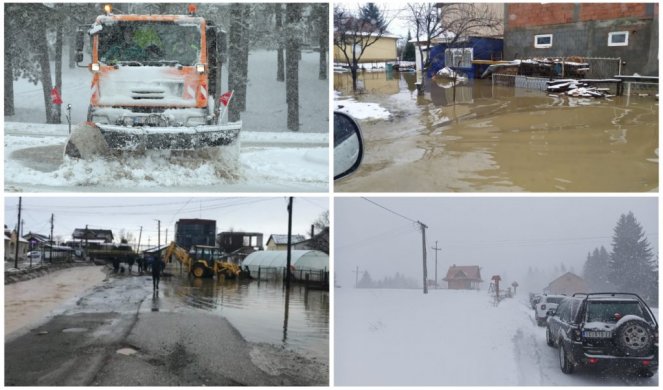 SNEG OKOVAO SRBIJU, PRETE POPLAVE: Na Kopu palo čak 70 cm snega , u Doljevcu proglašena VANREDNA SITUACIJA, KRITIČNO U VLADIČINOM HANU/FOTO/VIDEO/