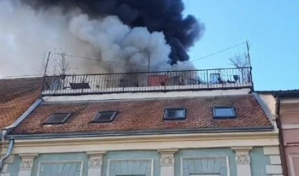 VATRENA STIHIJA GUTA RESTORAN! U Novom Sadu izbio veliki požar, intervenišu vatrogasci!