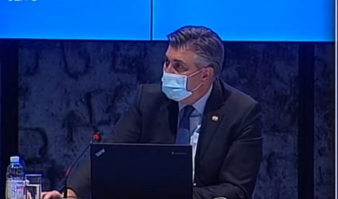 ZEMLJOTRES PRODRMAO I HRVATSKU VLADU! Pogledajte trenutak potresa na sednici vlade, Plenković odmah reagovao! /VIDEO/