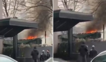 GORI NAPUŠTENI OBJEKAT U CENTRU GRADA! Prvi snimak požara u Uzun Mirkovoj! /VIDEO/