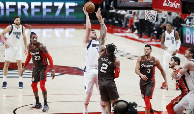 MONSTRUOZNA PARTIJA LUKE DONČIĆA! Slovenac pregazio Portland, Marjanoviću samo 5 minuta!  /VIDEO/