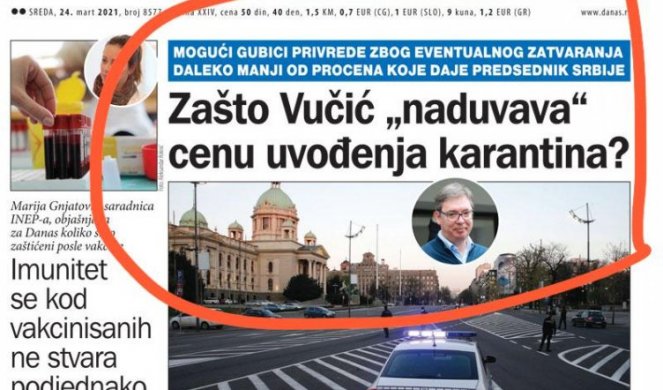 ĐILAS PREKO SVOJIH MEDIJA PORUČUJE: Zatvorite narod, neka ne radi ništa! MI IMAMO PARA!