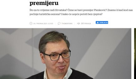 HRVATI NA KOLENIMA, KONAČNO PRIZNAJU: Vučić je lider regiona, opalio šamar Plenkoviću!