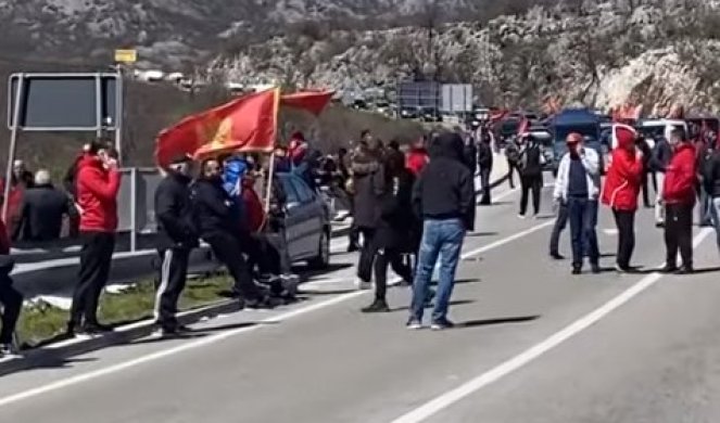 KOMITE PONOVO PRAVE HAOS! Milove patriote blokirale put Podgorica-Nikšić!