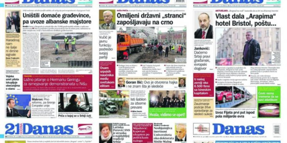 ANALIZA IŠTVANA KAIĆA, MEDIJSKOG ANALITIČARA! List "Danas" širi bolesnu mržnju prema strancima! Foto