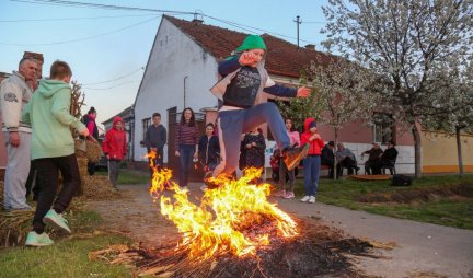 The old custom still lives on in Banat: Children jump over the fire for Lazarica, and it is believed that this act has IMPORTANT SYMBOLISM