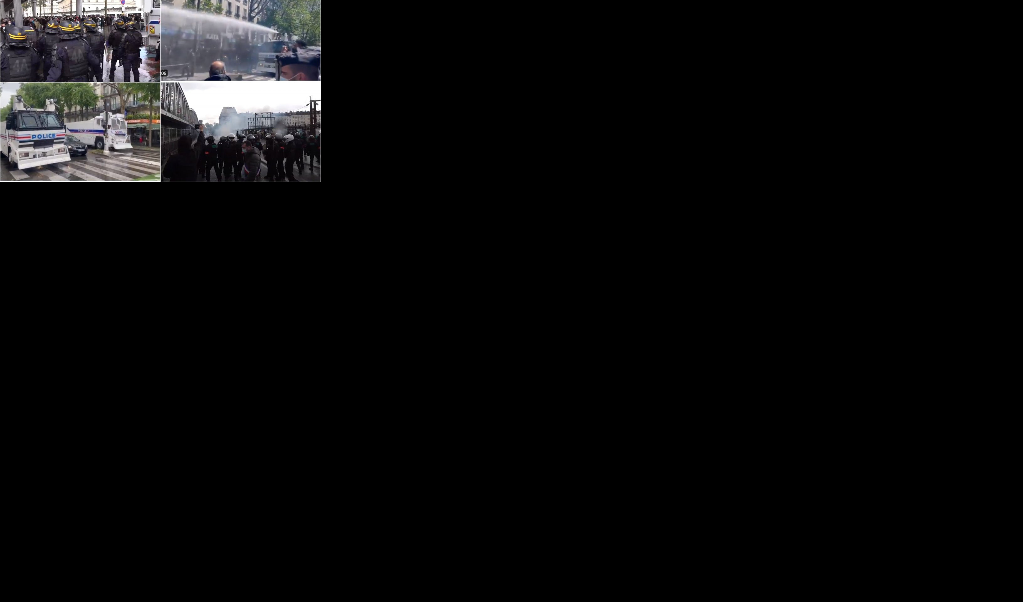 PARIZ NA NOGAMA, SUKOBI PROTESTANATA I POLICIJE na skupu podrške PALESTINI! /VIDEO/