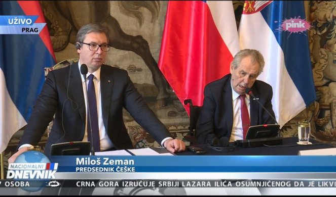 /VIDEO/ IZVINJAVAM SE TO JE BILA GREŠKA! Miloš Zeman pred Vučićem zamolio Srbiju za oproštaj zbog NATO bombardovanja