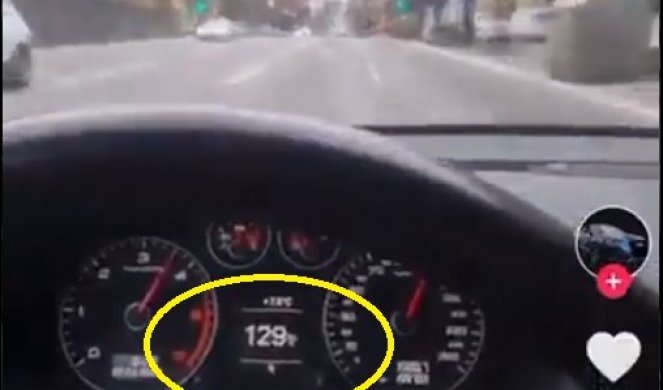 UHAPSITE GA KOLIKO ODMAH! Pretiče, vozi kroz crveno, Ulicom Kneza Miloša kidiše 129 km na sat i JOŠ SE TIME HVALI/VIDEO/